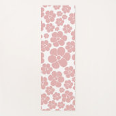 Muster der Blume - Rosa und Weiß Yogamatte (Vorderseite)