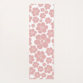 Muster der Blume - Rosa und Weiß Yogamatte (Rückseite)