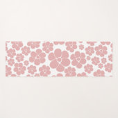 Muster der Blume - Rosa und Weiß Yogamatte (Vorderseite (Horizontal))