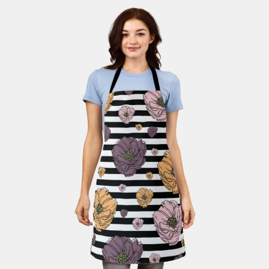 Muster der Blume Schürze (Getragen)