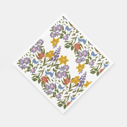 Muster der Blume Serviette (Ecke)