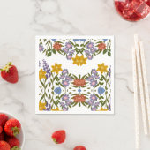 Muster der Blume Serviette (Beispiel)