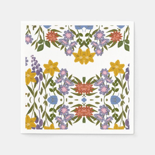 Muster der Blume Serviette (Vorderseite)