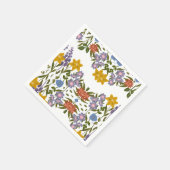 Muster der Blume Serviette (Ecke)
