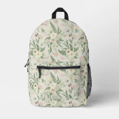 Muster der Blume "Soft Minze Green Garden" Bedruckter Rucksack (Vorderseite)