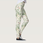 Muster der Blume "Soft Minze Green Garden" Leggings (Rechts)