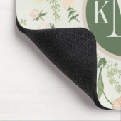 Muster der Blume "Soft Minze Green Garden" Mousepad (Ecke)