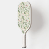Muster der Blume "Soft Minze Green Garden" Pickleball Schläger (Links)