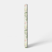 Muster der Blume "Soft Minze Green Garden" Samsung Galaxy Hülle (Linke Seite)