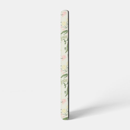 Muster der Blume "Soft Minze Green Garden" Samsung Galaxy Hülle (Linke Seite)