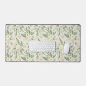 Muster der Blume "Soft Minze Green Garden" Schreibtischunterlage (Tastatur & Maus)