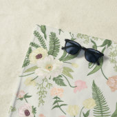 Muster der Blume "Soft Minze Green Garden" Strandtuch (Beispiel)