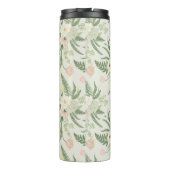 Muster der Blume "Soft Minze Green Garden" Thermosbecher (Rückseite)