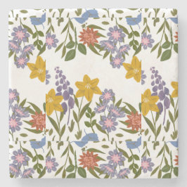 Muster der Blume Steinuntersetzer