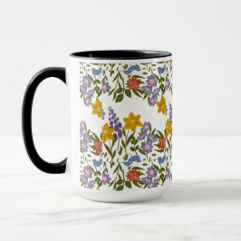Muster der Blume Tasse