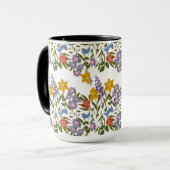 Muster der Blume Tasse (Vorderseite Links)
