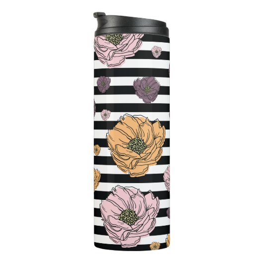 Muster der Blume Thermosbecher (Nach rechts gedreht)