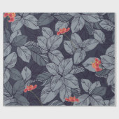 Muster der Blume und Blätter, tropisch, abstatisch Geschenkpapier (Flach)