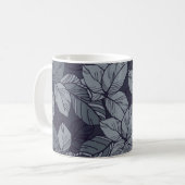 Muster der Blume und Blätter, tropisch, abstatisch Kaffeetasse (Vorderseite Links)