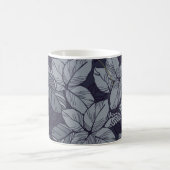 Muster der Blume und Blätter, tropisch, abstatisch Kaffeetasse (Mittel)