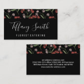 Muster der Blume Visitenkarte (Vorne/Hinten)