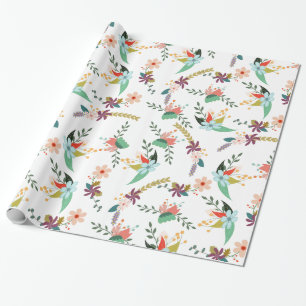 Muster der Blume von Pastel Tones Geschenkpapier