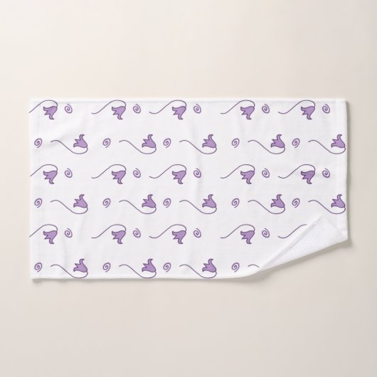 Muster der Blumenglocken Badhandtuch Set (Handtuch)