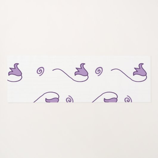 Muster der Blumenglocken Yogamatte (Rückseite (Horizontal))