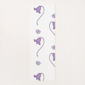 Muster der Blumenglocken Yogamatte (Rückseite)