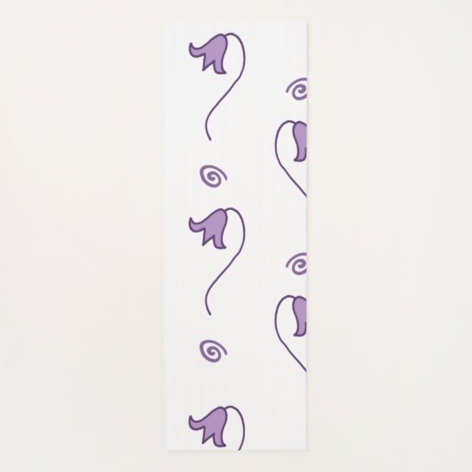 Muster der Blumenglocken Yogamatte (Rückseite)