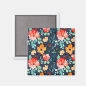 Muster der Blumenoberfläche - Mode-Dekorationsfede Magnet (Vorderseite/Rückseite)