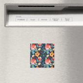 Muster der Blumenoberfläche - Mode-Dekorationsfede Magnet (In Situ (Geschirrspüler))