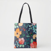 Muster der Blumenoberfläche - Mode-Dekorationsfede Tasche (Vorderseite)