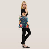 Muster der Blumenoberfläche - Mode-Dekorationsfede Tasche (Am Model)