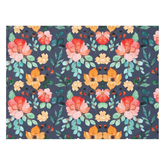 Muster der Blumenoberfläche - Mode-Dekorationsfede Tischdecke (Vorderseite (Horizontal))