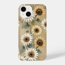 "Muster der Boho-Wildblume für Telefongehäuse,