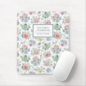 Muster der botanischen Aquarellfarben Mousepad (Mit Mouse)