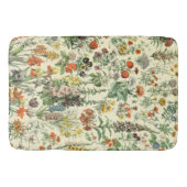 Muster der botanischen Blume Badematte (Vorderseite)