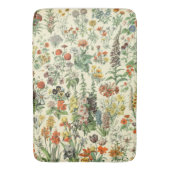 Muster der botanischen Blume Badematte (Vorderseite Vertikal)