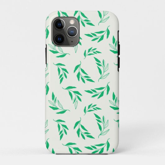 Muster der botanischen grünen Pflanze Case-Mate iPhone Hülle (Rückseite)