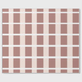 Muster der braunen rosa Streifen Geschenkpapier (Flach)