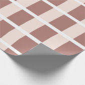 Muster der braunen rosa Streifen Geschenkpapier (Ecke)