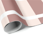 Muster der braunen rosa Streifen Geschenkpapier (Rolleneckpunkt)