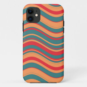 Muster der breiten Streifen (rot, rosa, blau) Case-Mate iPhone Hülle
