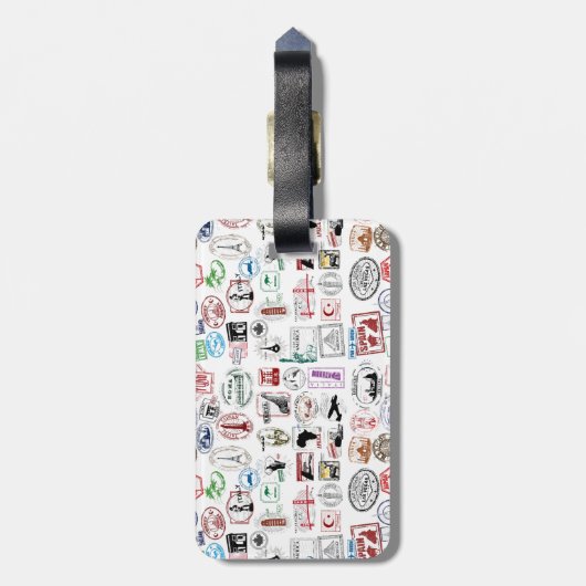 Muster der Briefmarke Gepäckanhänger (Rückseite vertikal)