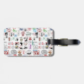 Muster der Briefmarke Gepäckanhänger (Rückseite horizontal)