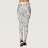 Muster der Briefmarke Leggings (Rückseite)