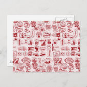 Muster der Briefmarke Postkarte (Vorne/Hinten)