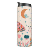 Muster der Bright Folk Art Moths Thermosbecher (Nach rechts gedreht)