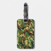 Muster der Camouflage Gepäckanhänger (Rückseite vertikal)